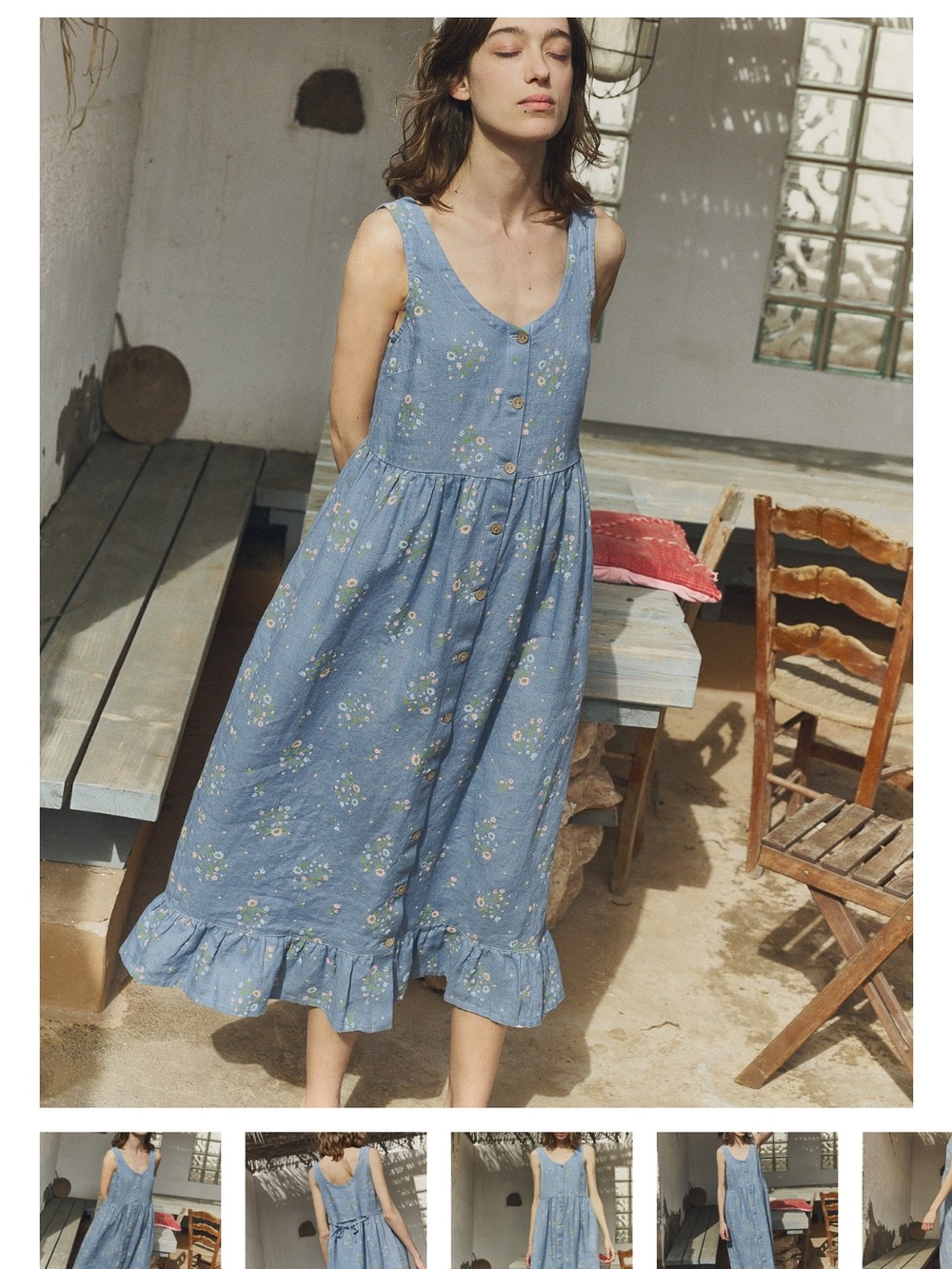 notPERFECTLINEN Maya Button-down Linen Dress